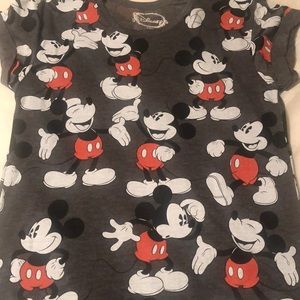 Charcoal gray Mickey Mouse Tee
